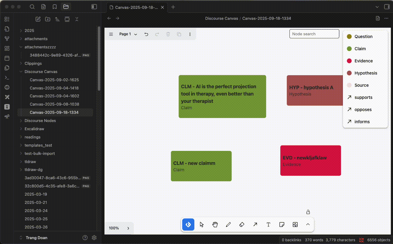 Create relations